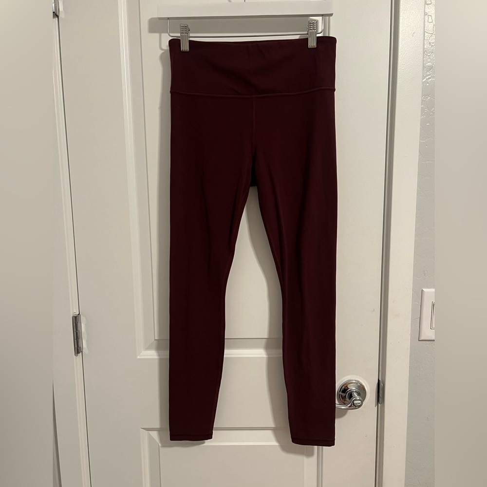Athleta Maroon Leggings M